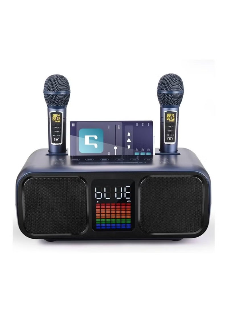 JAJEEK S39 Pro Portable Bluetooth Speaker with 2 Microphones – Wireless Sound System, 360° Surround Sound, Built-in Karaoke Feature, IPX6 Waterproof, Long Battery Life, Ideal for Parties, Travel, and Outdoor Adventures  - Image 1