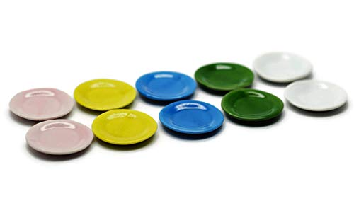 Cool Price 10 Mix Colorful Ceramic Cookware Dollhouse Miniatures Dishes - Image 2