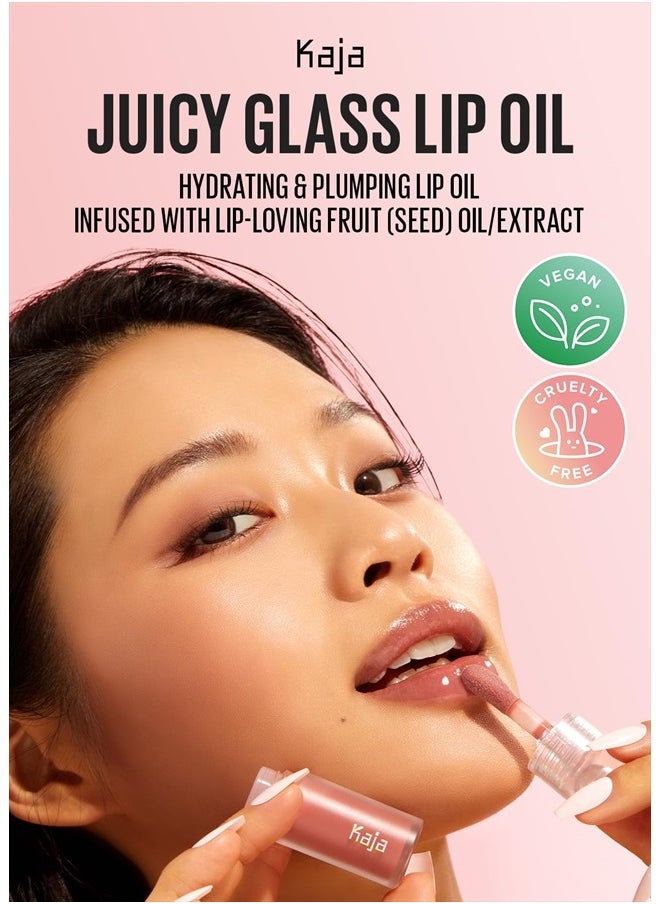 KAJA - Juicy Glass Lip Plumping Oil | Hydrating, Feel Plumped and Lightweight with Vitamin Tree Fruit Oil for Glass Skin Look | 04 Grape Glowtini | Vegan, Cruelty-Free - Image 1