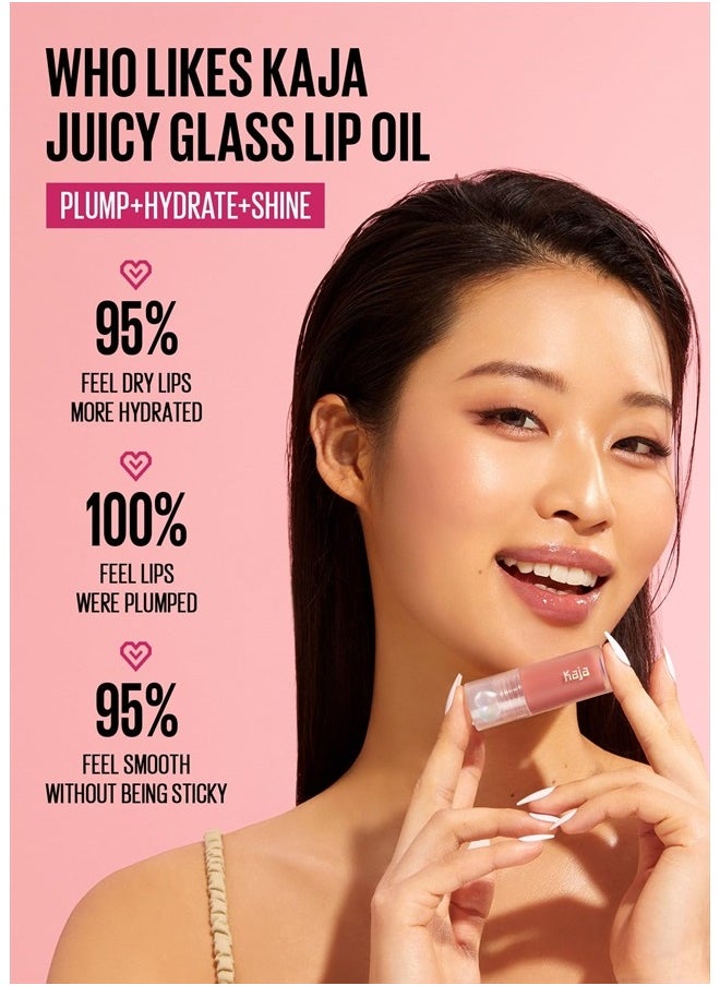 KAJA - Juicy Glass Lip Plumping Oil | Hydrating, Feel Plumped and Lightweight with Vitamin Tree Fruit Oil for Glass Skin Look | 04 Grape Glowtini | Vegan, Cruelty-Free - Image 1