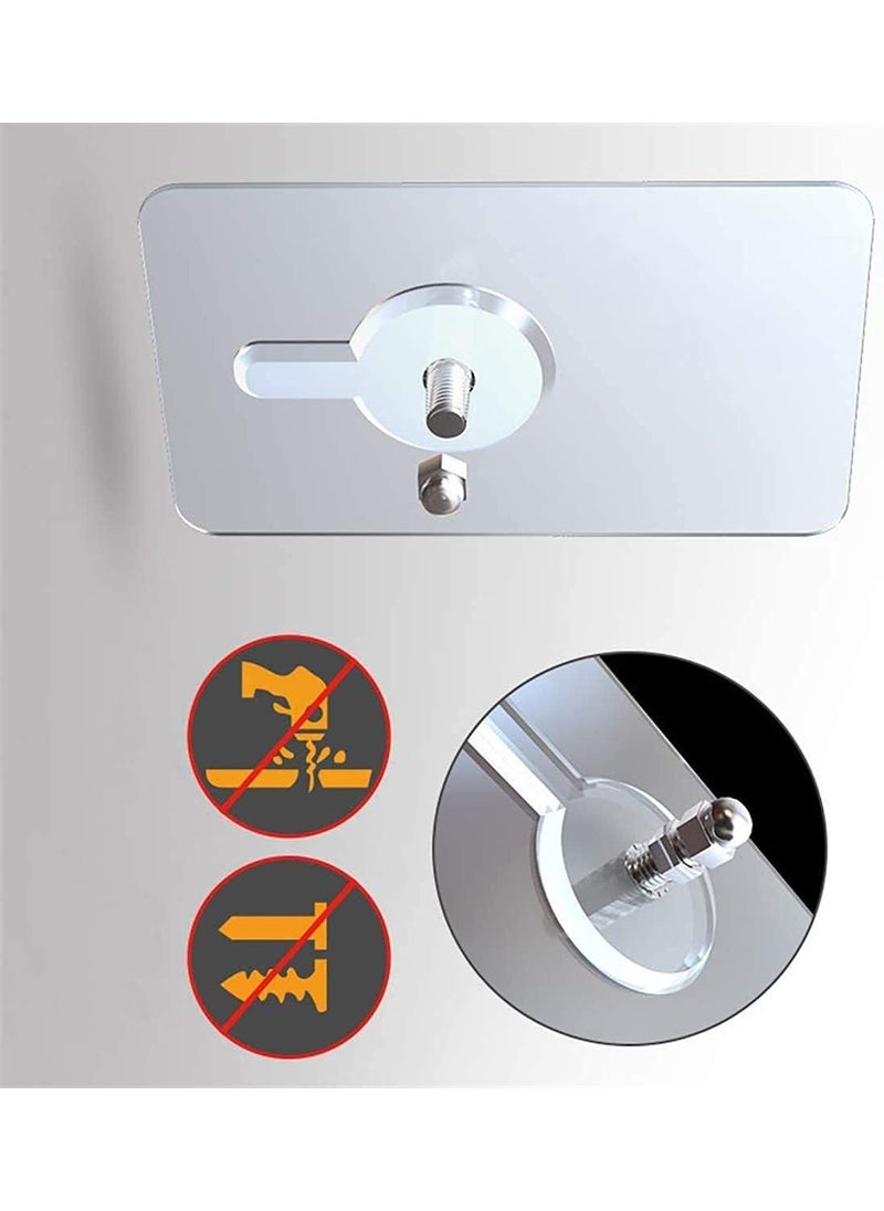 Quince Store Quince Store Wall Hooks_11 lbsMAX Heavy Strong and Transparent PunchFree Screw Stickers Wall Picture Hook Invisible Traceless Hardwall Drywall Picture Hanging Kit Clock Hook upk  - Image 4