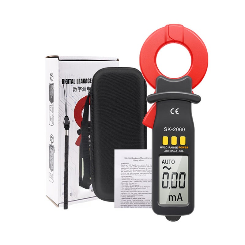 Digital Clamp Meter: 30mm Jaw Opening, 0.01mA High Accuracy Resolution, Auto/Manual Range Switching - Data Storage, 10-Minute Custom Shutdown, Portable Compact Design, AC DC Clamp Meter for Profession - Image 3