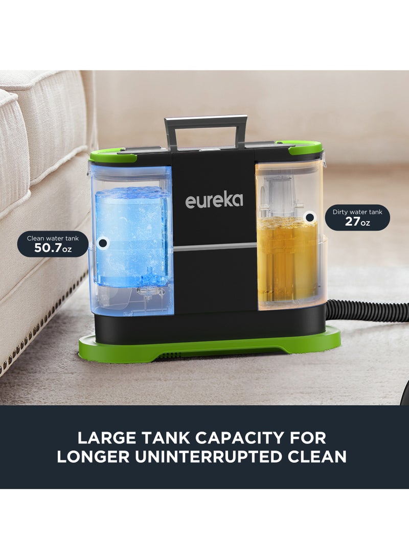 EUREKA Spot & Stain Carpet Cleaner, Portable Lightweight Multi Surface Vacuum Cleaner for Sofa, Car Seats, with 2 Water Tank  - Image 4