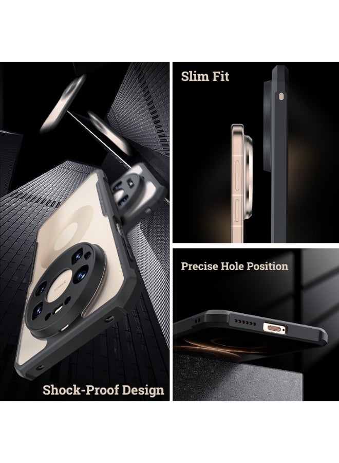 إكسوند غطاء Huawei Mate 80 / 80 Pro، هيكل TPU + PC مقاوم للصدمات، إطار مرتفع لحماية العدسة من التآكل، غطاء خلفي نحيف مقاوم لبصمات الأصابع - Image 5