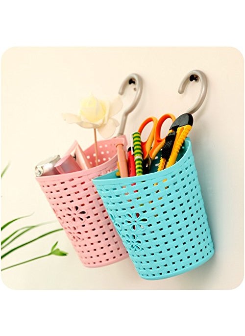 HOMIES INTERNATIONAL HOMIES INTERNATIONAL Plastic Interwoven Hollow Designed Hanging Basket Multicolour 55 X 47 Inches  - Image 4