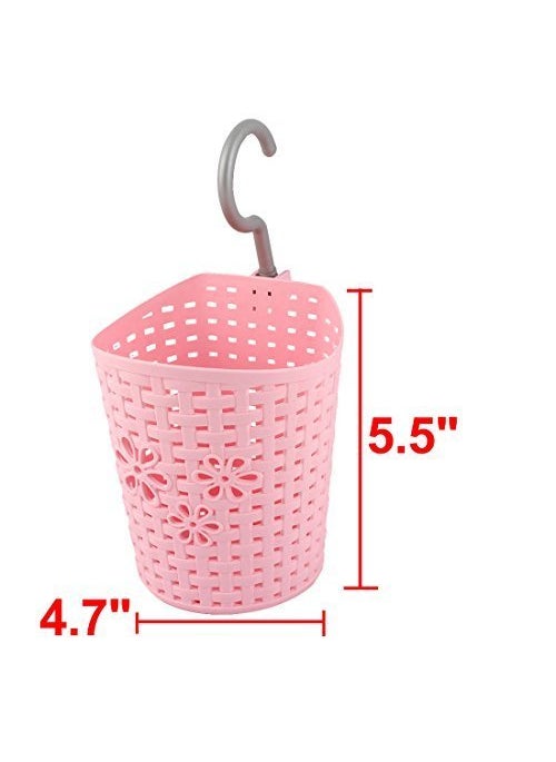 HOMIES INTERNATIONAL HOMIES INTERNATIONAL Plastic Interwoven Hollow Designed Hanging Basket Multicolour 55 X 47 Inches  - Image 5