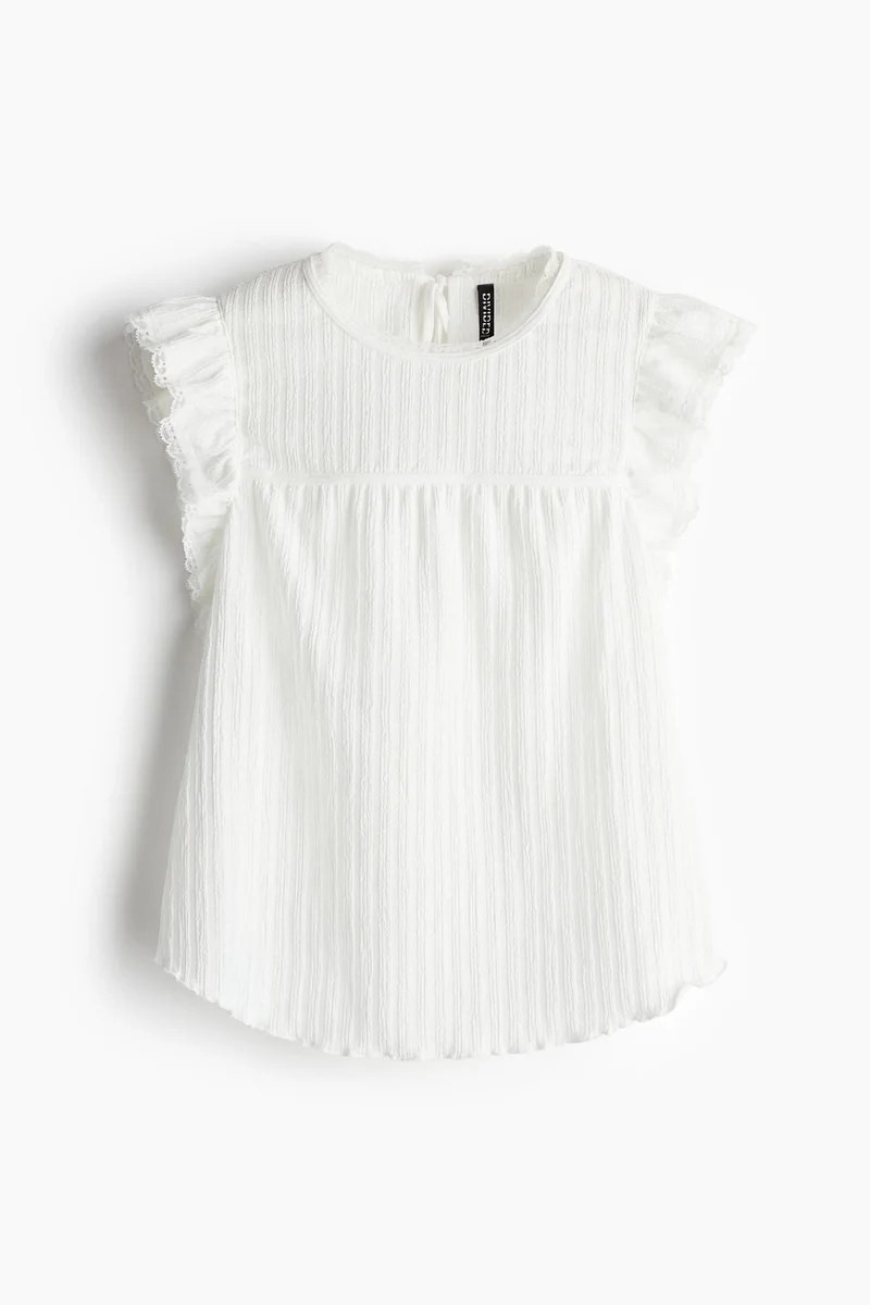 اتش اند ام Flounce-Trimmed Top