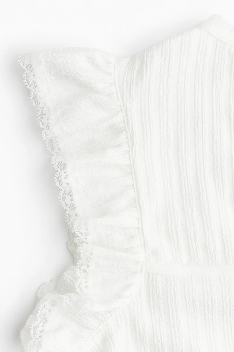 اتش اند ام Flounce-Trimmed Top
