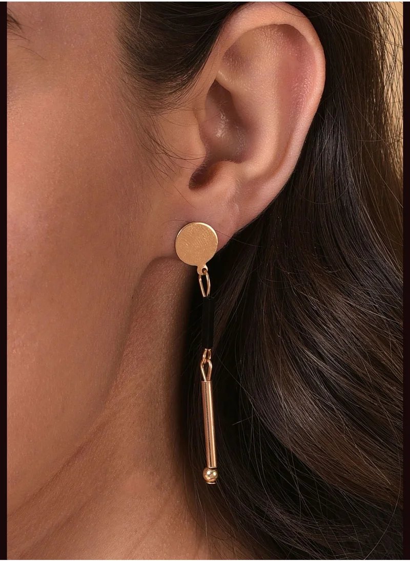 SOHI Pack of 8 Gold Plated Designer Drop Earring