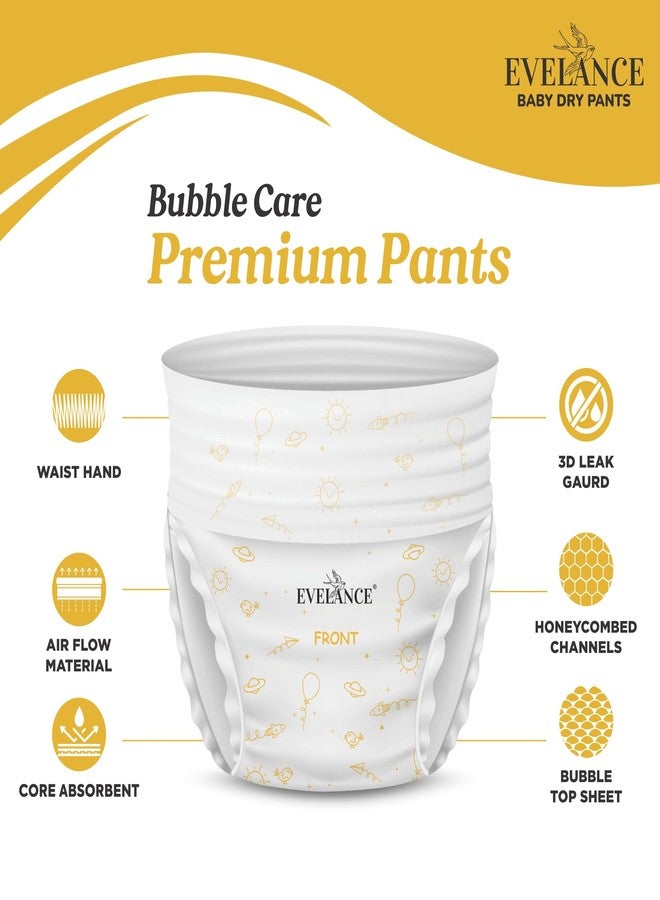 Evelance Premium Baby Pants, Size M, 66 diapers, an anti-rash blanket, for 7-12 kgs baby, easy fit and fast absorption(Pack of 1) - Image 3