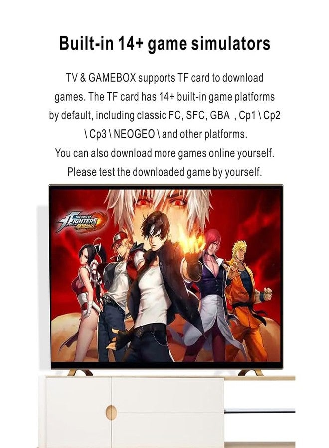 Exxelo Games-Wireless M8 Video Game Ultra HD TV Box A Cutting-Edge Video Game Console with Games and Smart TV Features for Gang Controller - Image 4