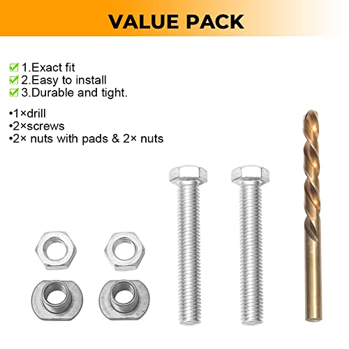 Alpha Rider Chain Adjuster Bolt Replacement Swing Arm Compatible with Honda CBR1000RR CRF250R/X CRF450R/450X 2004-2017 for Kawasaki KX250 1988-2013, Including 2 Pieces of Bolt Repair Kit Protector - Image 5