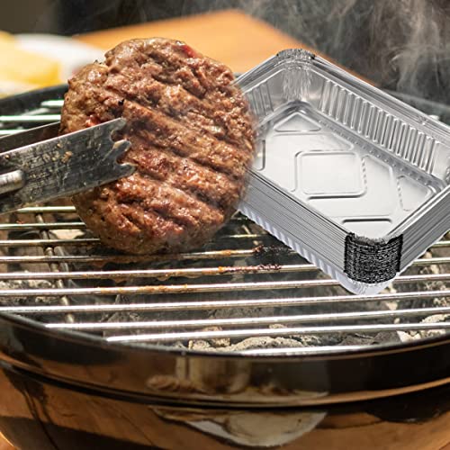 Waytiffer 20Pack Drip Pans Compatible with Weber Grills Spirit Gas Grills, Q Grills, Genesis and Genesis II LX 200 300 Series,Disposable Aluminum Foil BBQ Grease Trays, 8.5 x 6 Inch - Image 5