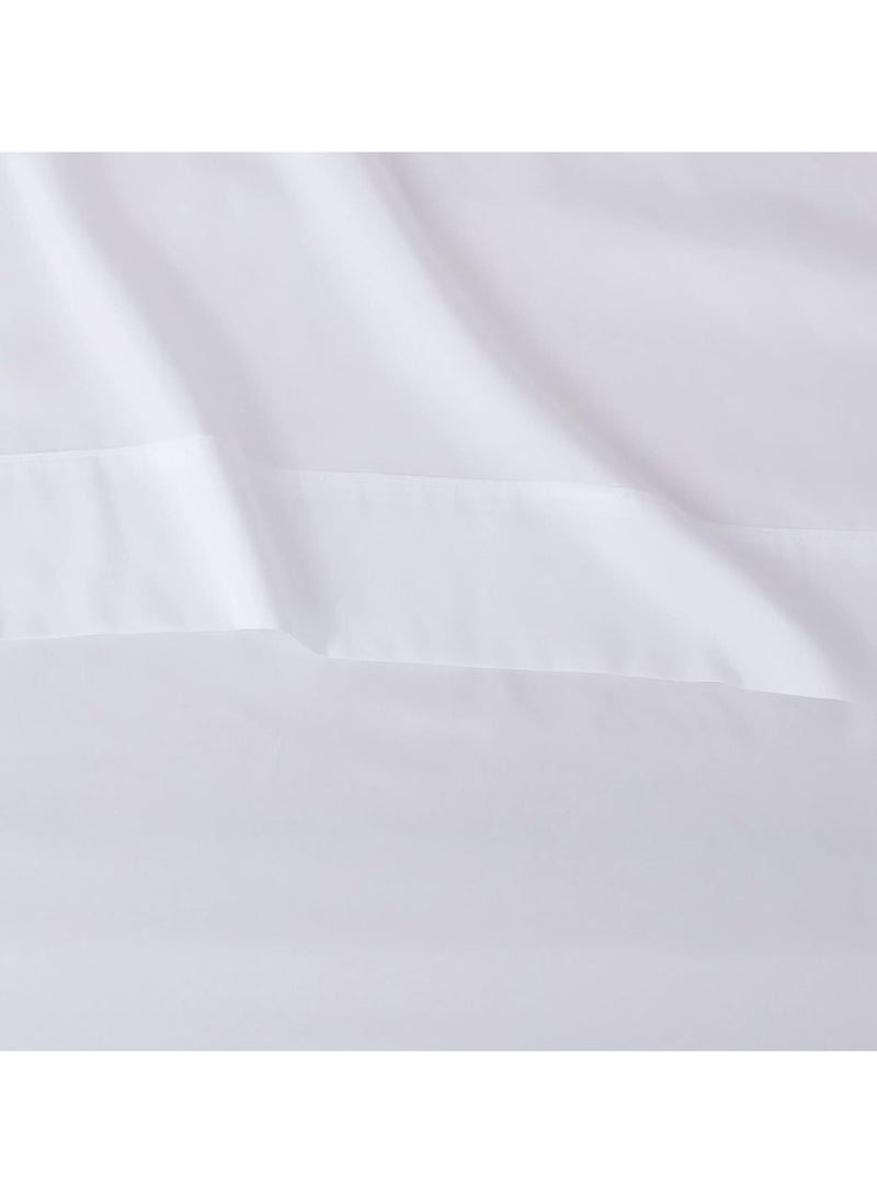 Generic 3-Piece Double Bed Sheet Set: Classic White Comfort  - Image 3