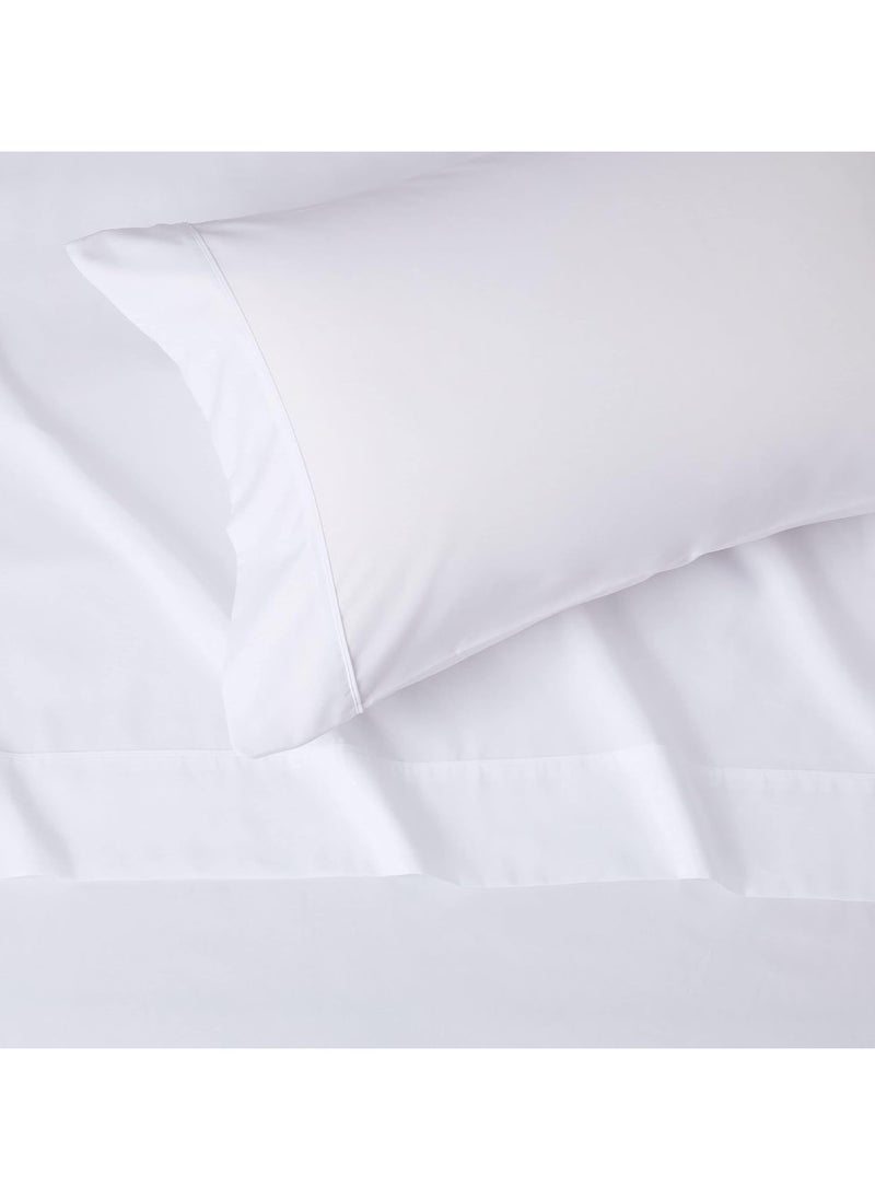 Generic 3-Piece Double Bed Sheet Set: Classic White Comfort  - Image 2