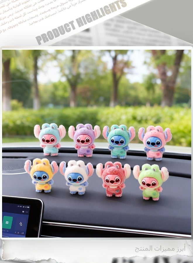 STITCH 10PCS Cute Plush Toy Figure Set, 10 Styles Assorted Mini Stuffed Animal Dolls, Kawaii Creative Desktop Decoration, Collectible Gifts for Kids and Adults - Image 5