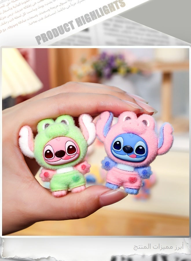 STITCH 10PCS Cute Plush Toy Figure Set, 10 Styles Assorted Mini Stuffed Animal Dolls, Kawaii Creative Desktop Decoration, Collectible Gifts for Kids and Adults - Image 3