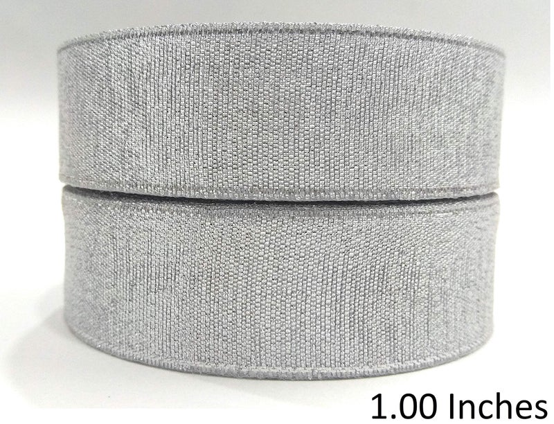 Ditya Crafts Set of 4 Rolls Gota Ribbon Lace Border for/Sarees/Lehenga/Suits/Blouses and Craft (Size:- 2 Piece of 0.50 Inches & 1.00 Inches, Length:- 20 Mtrs Each Approx) (Silver) - Image 4