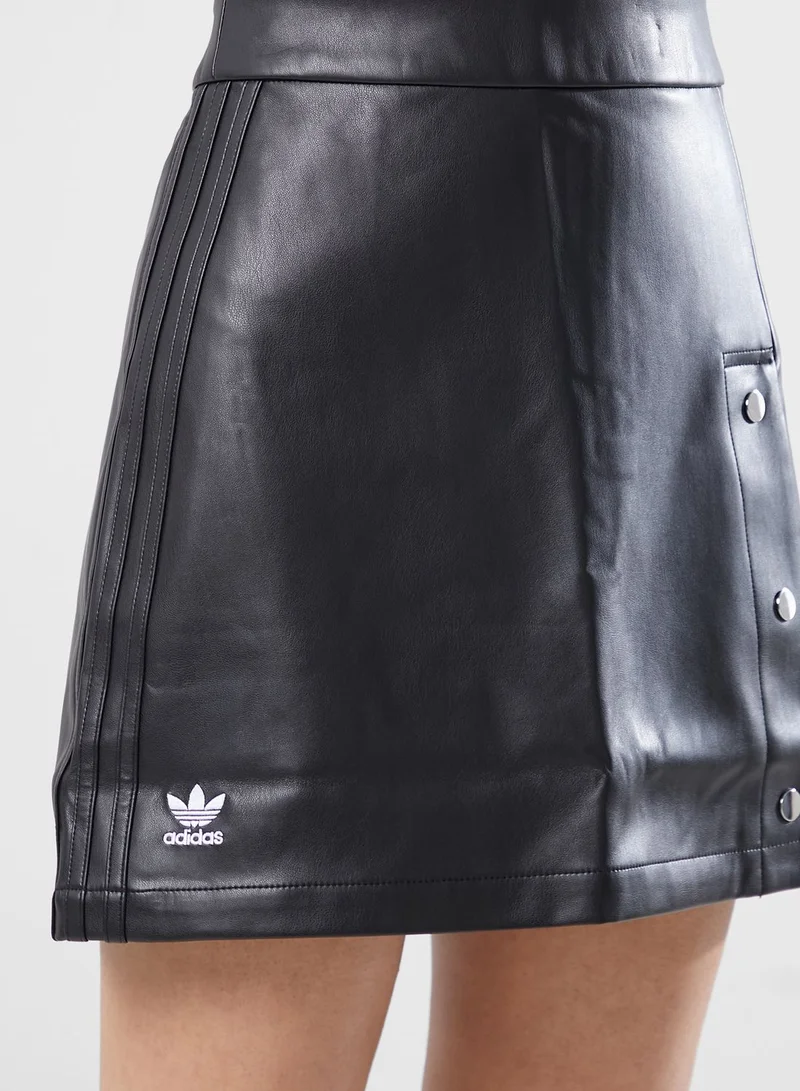 adidas Originals Faux Leather Skirt