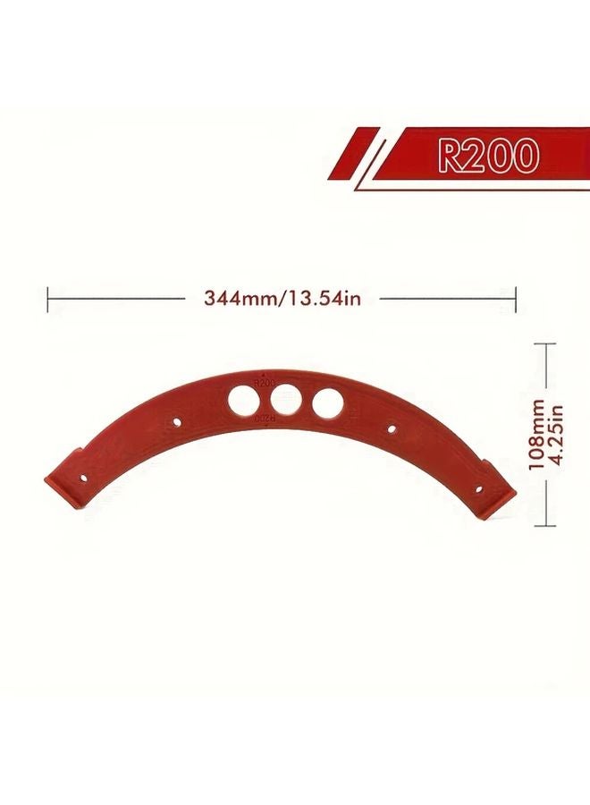 R200 Monolithic Pack Woodworking Round Corner Template Set Router Jig Kit - Image 1