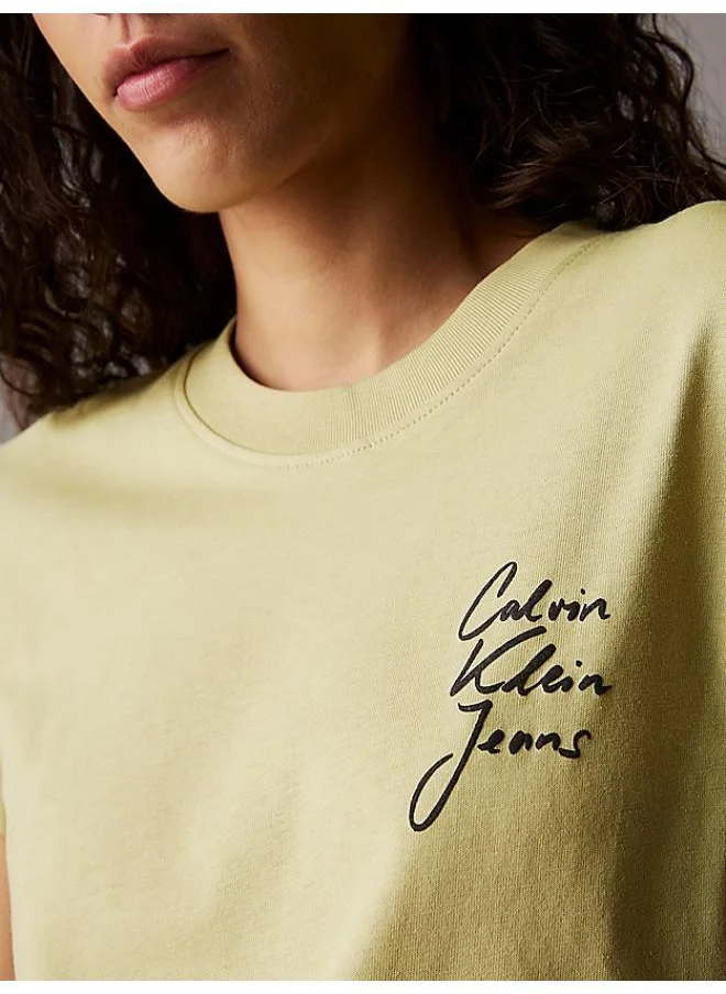 Calvin Klein Jeans Logo Detail Knitted T-Shirt