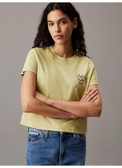Calvin Klein Jeans Logo Detail Knitted T-Shirt  - Image 1