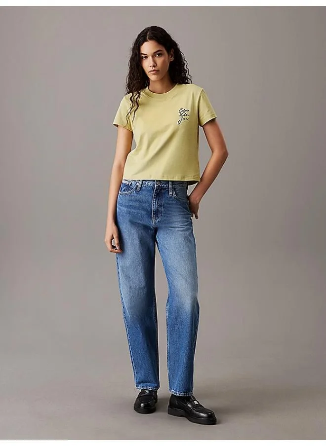 Calvin Klein Jeans Logo Detail Knitted T-Shirt