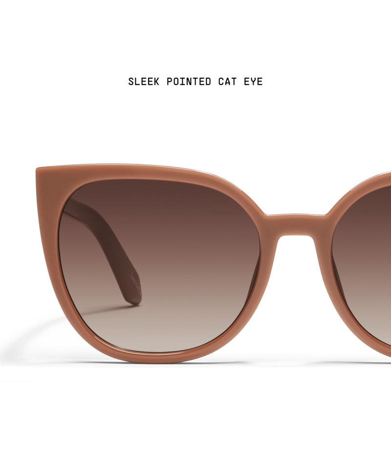 Quay - Womens Sunglasses, Cat Eye Lenses with UV Protection (Staycation, Brown) - Image 3
