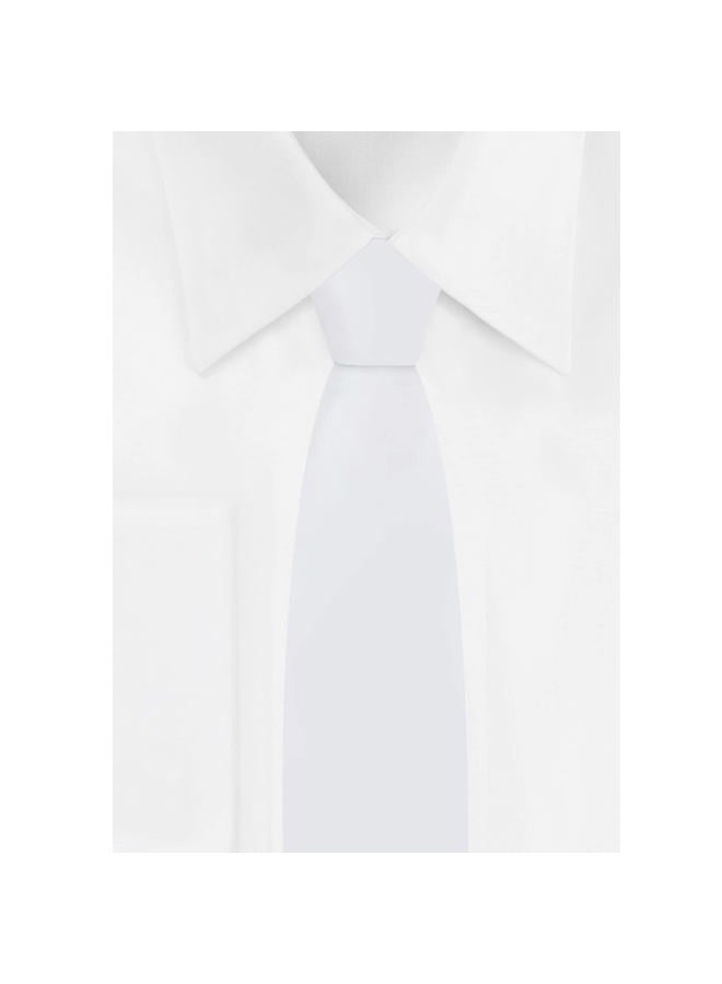 Jacob Alexander Boy's 14" Solid Color Pre-Tied Clip-On Neck Tie for Kids Formal Wedding Graduation School Uniforms, White, One size - Image 4