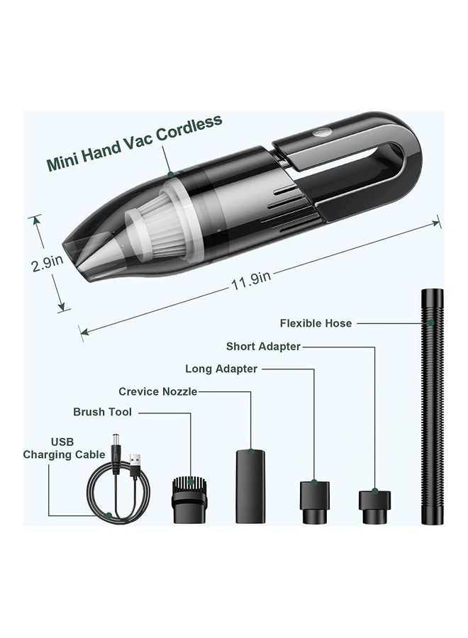 Arabest Multipurpose Handheld Cordless Cleaner 120 W Vacuum 4 Black - Image 2