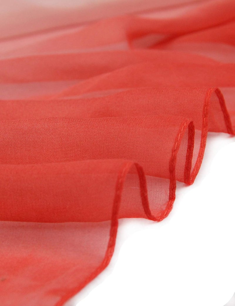 PANTONIGHT Long Chiffon Sheer Scarf Gradient Shaded Colors Lightweight Scarf For Womens - Image 2