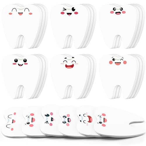 Resholder 24 Pcs Dental Assistant Hygienist Tooth Sticky Notes Tooth Shaped Sticky Notepads Dental Assistant Gift Accessories Funny Cute Office Stuff for Coworkers, Employees, Students, Doctors, and Nurses - Image 1