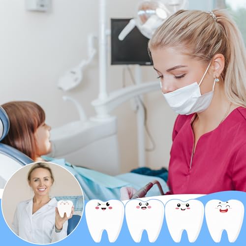 Resholder 24 Pcs Dental Assistant Hygienist Tooth Sticky Notes Tooth Shaped Sticky Notepads Dental Assistant Gift Accessories Funny Cute Office Stuff for Coworkers, Employees, Students, Doctors, and Nurses - Image 5