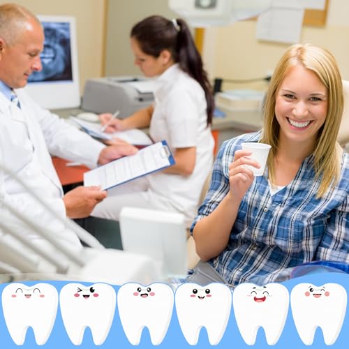 Resholder 24 Pcs Dental Assistant Hygienist Tooth Sticky Notes Tooth Shaped Sticky Notepads Dental Assistant Gift Accessories Funny Cute Office Stuff for Coworkers, Employees, Students, Doctors, and Nurses - Image 4