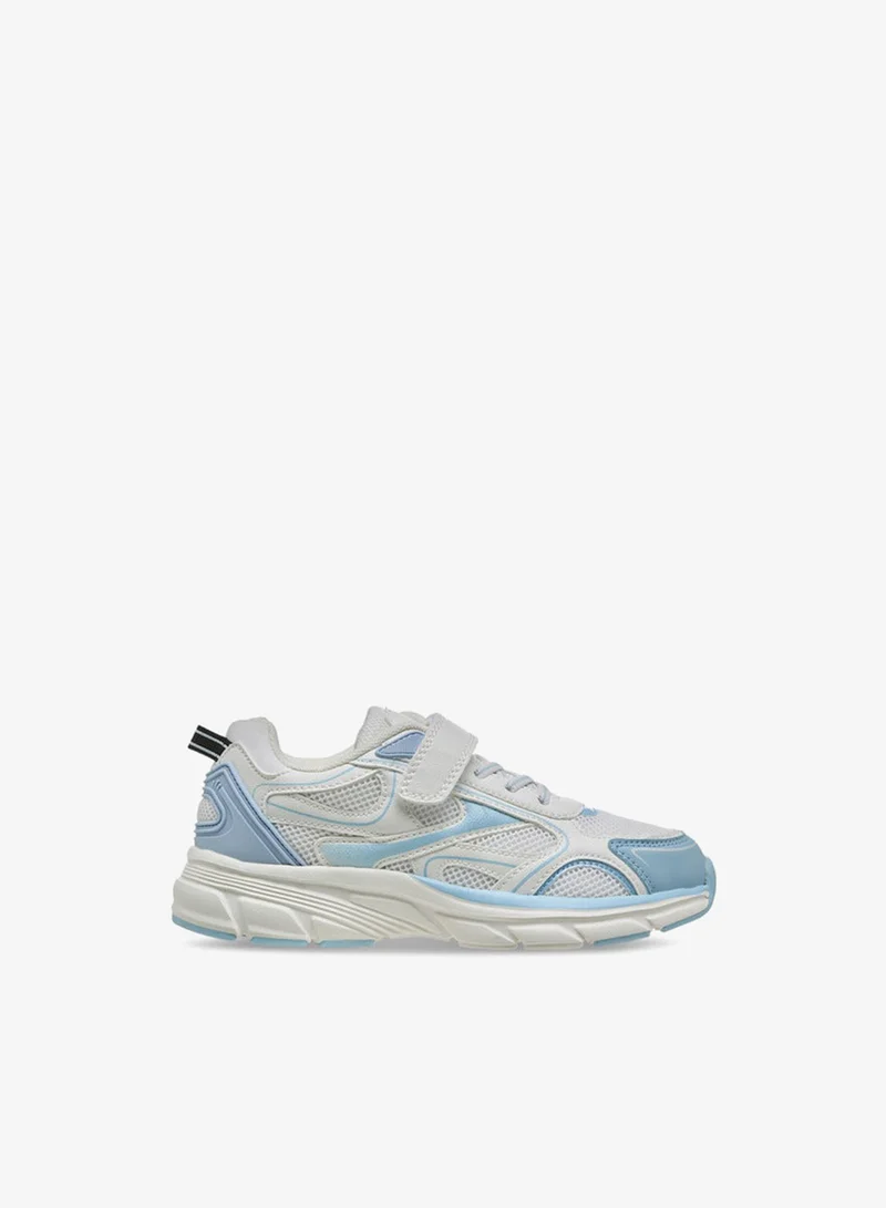 Little Missy  Girls Panelled Hook & Loop Sneakers for Women | Best Price UAE