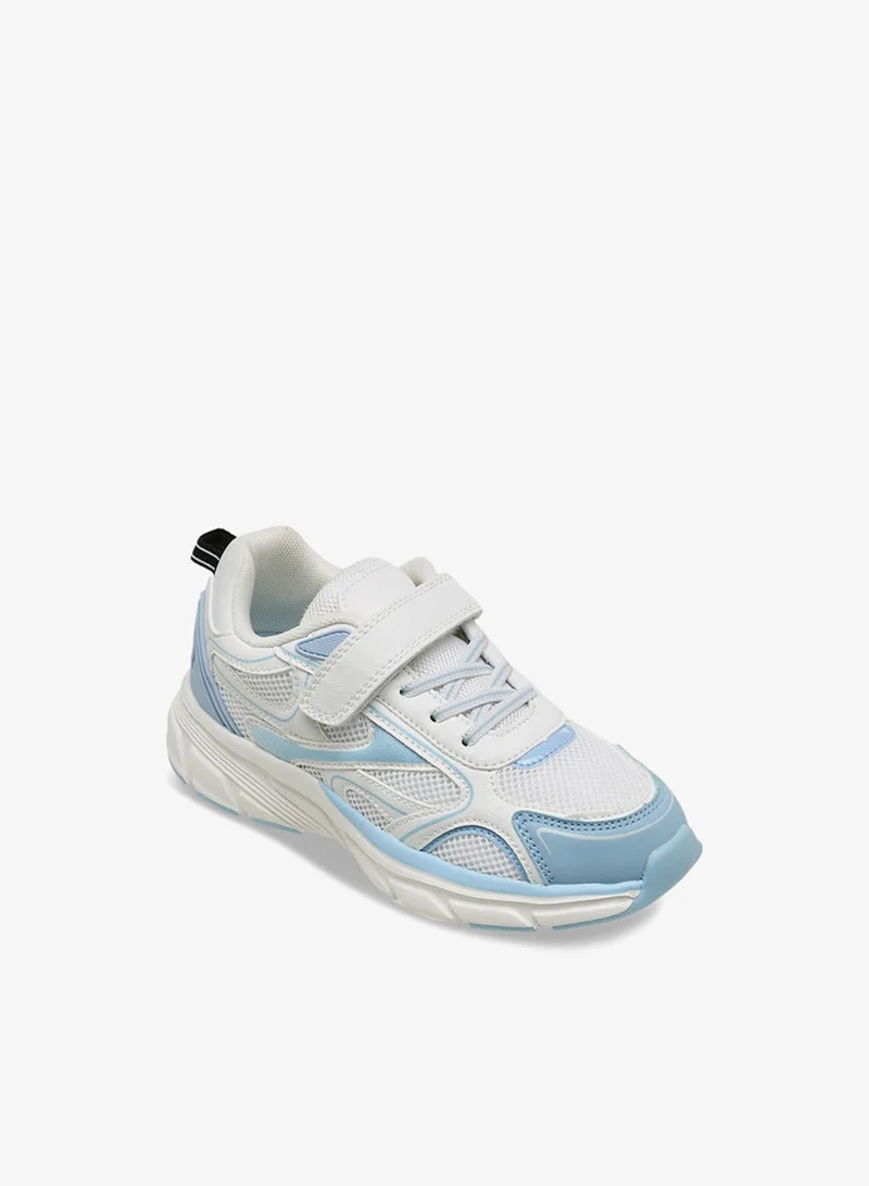 Little Missy  Girls Panelled Hook & Loop Sneakers for Women | Best Price UAE