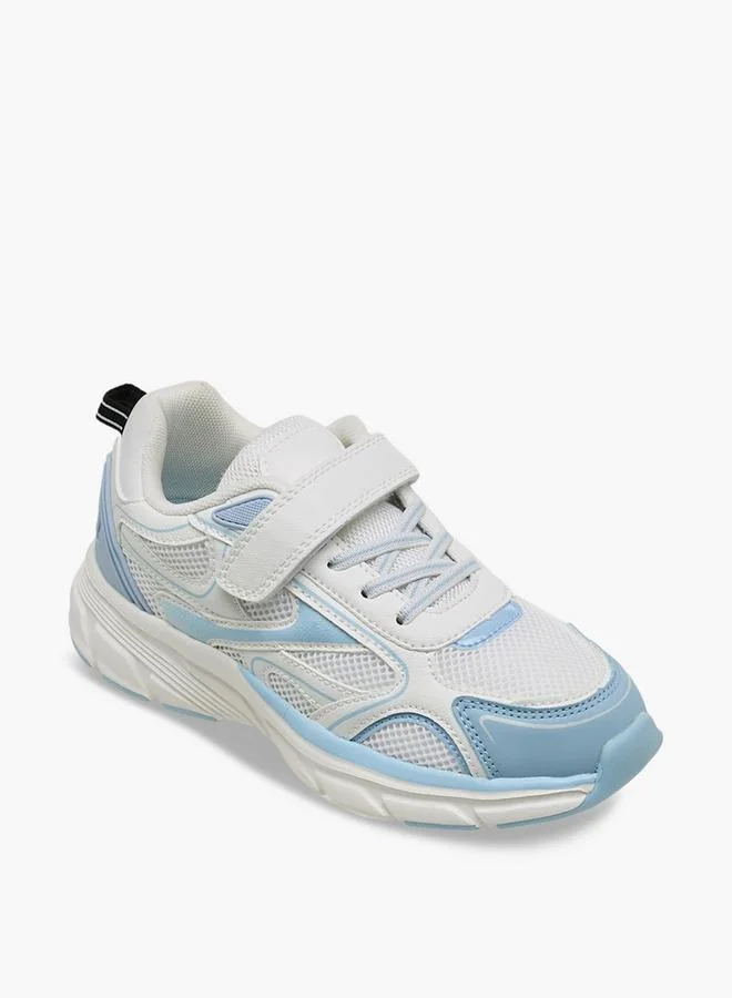 ليتل ميسي Girls Panelled Hook & Loop Sneakers