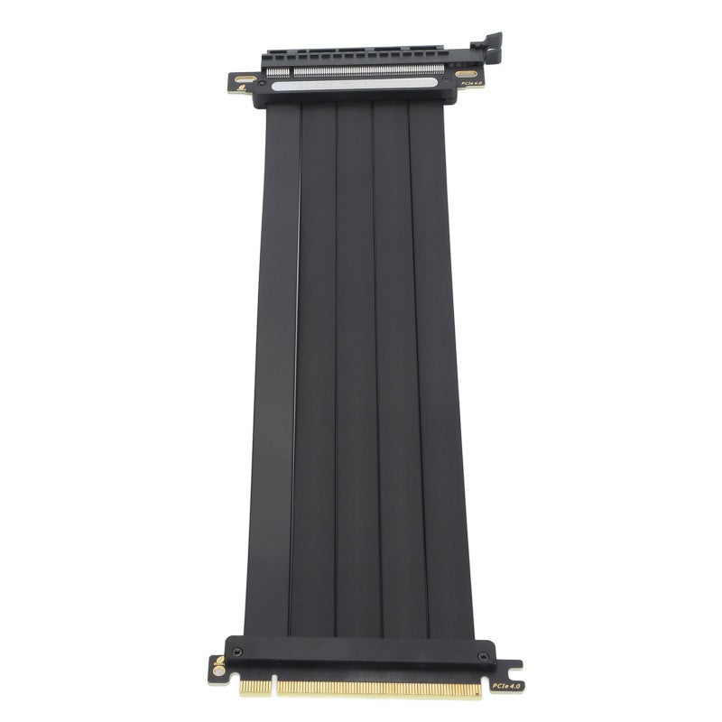 كابل رايزر PCIe 4.0 X16 لبطاقة الرسوميات بطول 250 مم بموصل 180 درجة - كابل تمديد عالي السرعة مطلي بالفضة مع حماية من التداخل الكهرومغناطيسي لـ RTX4090 و RTX3090 و RX6950XT - Image 2
