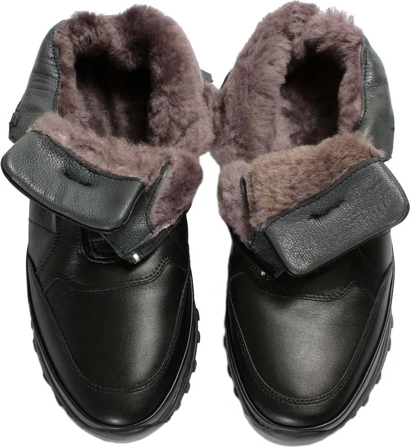 فاست ستيب Leather Fur Men's Sports Boots 856KMA717