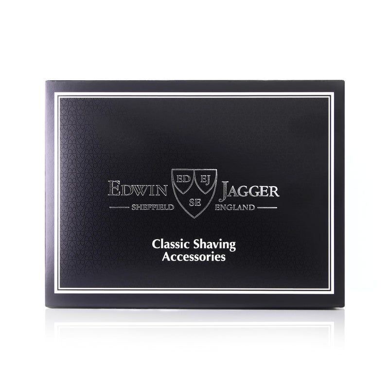 Edwin Jagger RN46 Traditional Porcelain Luxury Shaving Bowl with Handle for Shaving Cream or Shaving Soap for Men and Women (Black) - Image 5