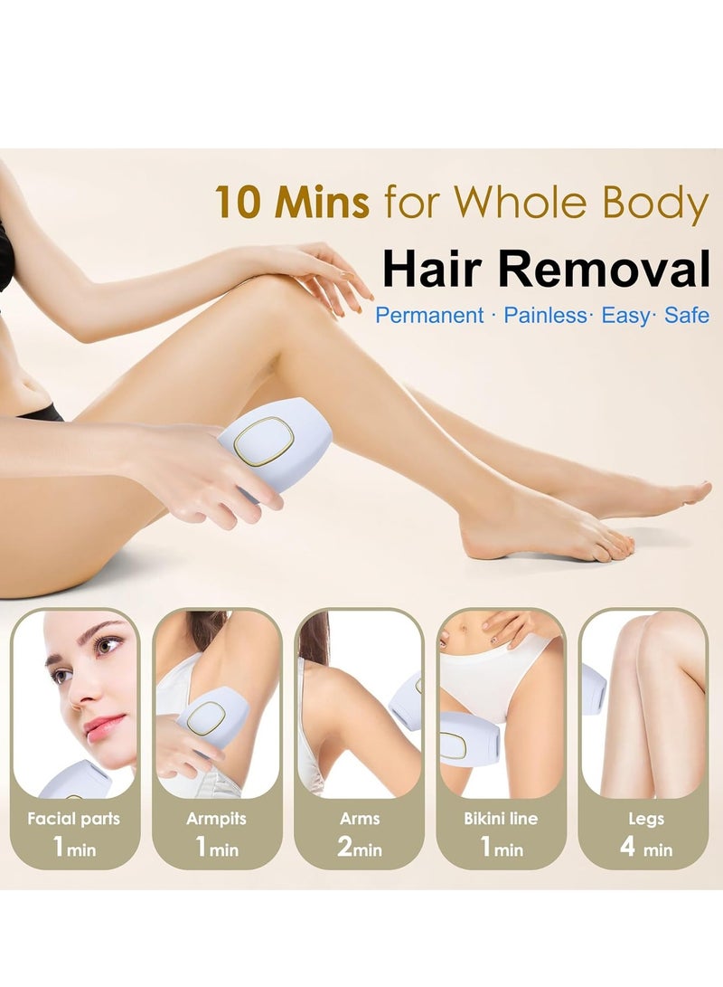 Intense Pulsed Light (IPL) Hair Removal Device – Home Laser Hair Removal for Women and Men – Safe and Effective Hair Removal for Face and Body – Pain-Free – 5 Adjustable Energy Levels – Includes Protective Glasses and Shaving Razor – Permanent Hair Removal Laser IPL (Home Use) - Image 4