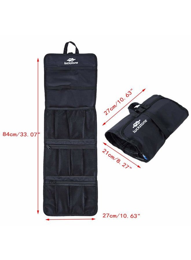 Mollytek Rock Climbing Gear Storage Bag Foldable Waterproof Roll Up D-Ring Climbing Quickdraw Hanging Tool Equipment Gear Carabiner Organizer Collection Bag Carry Pouch 420D Oxford Cloth - Image 3