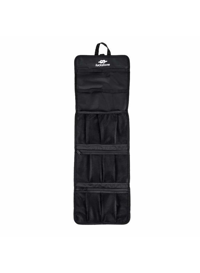 Mollytek Rock Climbing Gear Storage Bag Foldable Waterproof Roll Up D-Ring Climbing Quickdraw Hanging Tool Equipment Gear Carabiner Organizer Collection Bag Carry Pouch 420D Oxford Cloth - Image 2