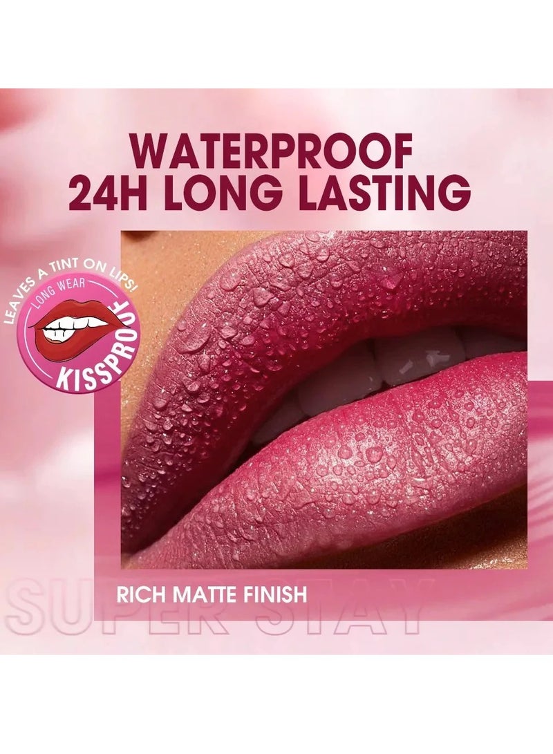 O.TWO.O O TWO O Velvet Matte Liquid Lolipop Lipstick Long Lasting Waterproof Non Transfer Smooth Lip Color - Image 4