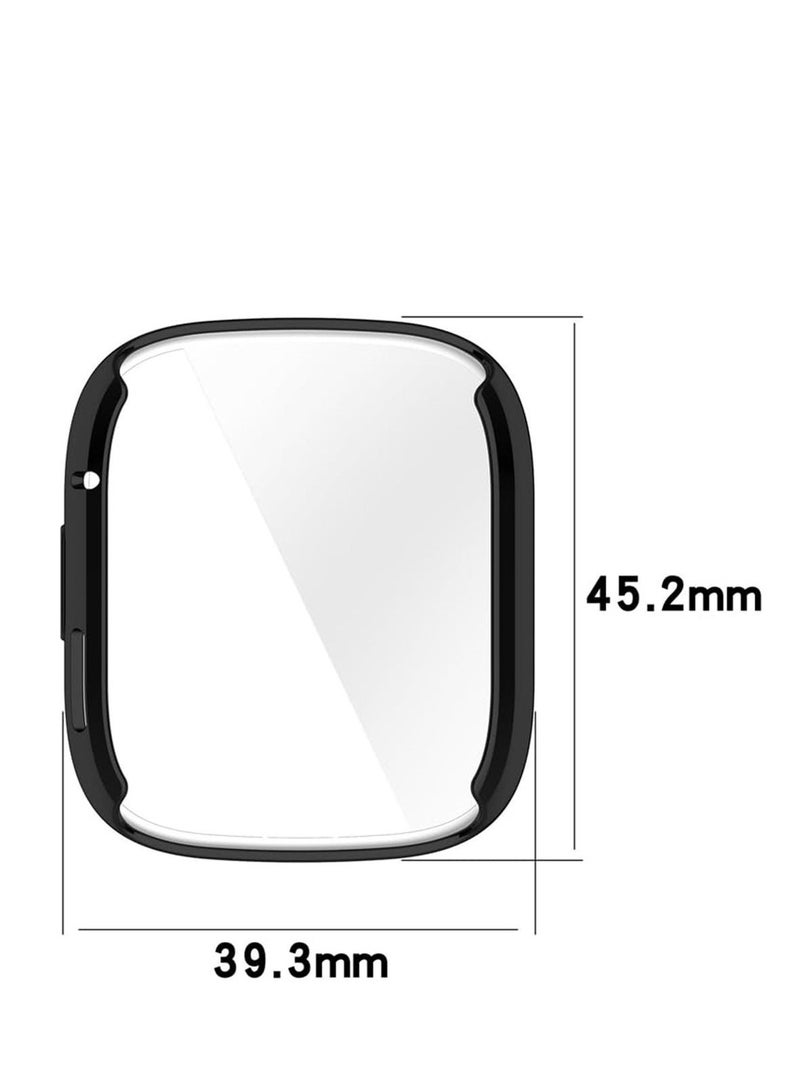 Case Protector Compatible with Redmi Watch 3 Watch Full TPU Case Protector with TPU Screen Coverage (Black) - Image 3