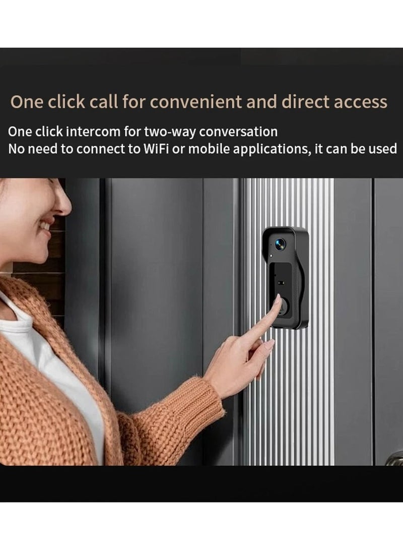 DIGI CORE X6 Video Doorbell with 4.3'' Monitor, 2.4G Wireless Intercom Doorbell System, Non-WiFi Live View, Two-Way Audio, 130° HD Camera, IR Night Vision, Easy Installation for Home Security - Image 5