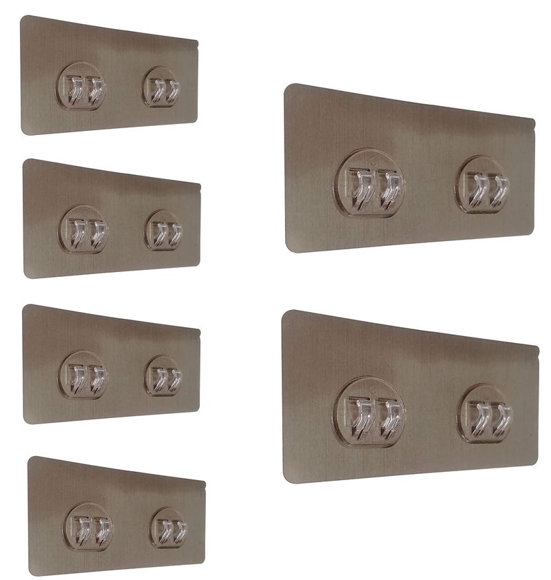 draval 1st Choice Unique Strong Magic Adhesive Sticker for Home Pack of 6 Pcs - Image 1