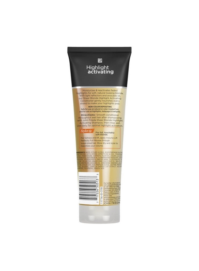 John Frieda Sheer Blonde Highlight Activating Conditioner, Brightening Conditioner for Blonde Hair, Maintains Moisture and Enhances Color with Avocado Oil, 8.45 Oz, Pack of 2 - Image 2