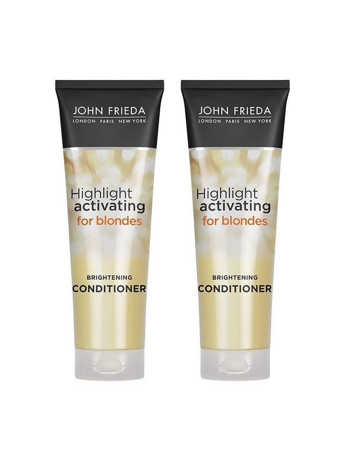 John Frieda Sheer Blonde Highlight Activating Conditioner, Brightening Conditioner for Blonde Hair, Maintains Moisture and Enhances Color with Avocado Oil, 8.45 Oz, Pack of 2 - Image 1