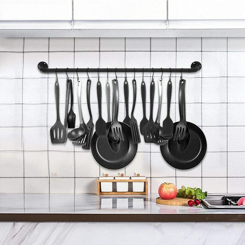 PARVY PARVY S Shaped Hanging Hanger Hooks for Kitchen Cutlery, Bathroom, Office, Pan, Pot, Coat, Clothes, Bag, Plants, Wardrobe, Work Shop, Garden Pots Hook(4PCS)  - Image 4